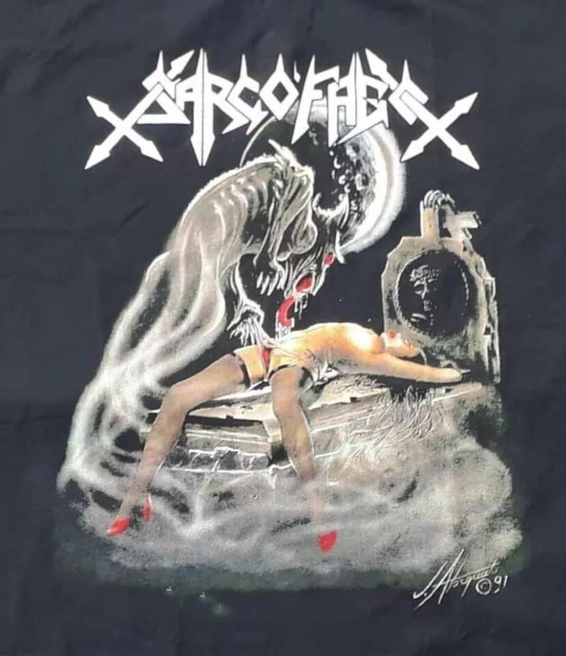26 Sarcofago Sarcófago Classic Black T-Shirt Full Size S-5XL Unisex T-Shirt L