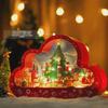 Santa Claus Cloud Mirror Night Light Building Blocks Toy for Kids - Christmas Gift