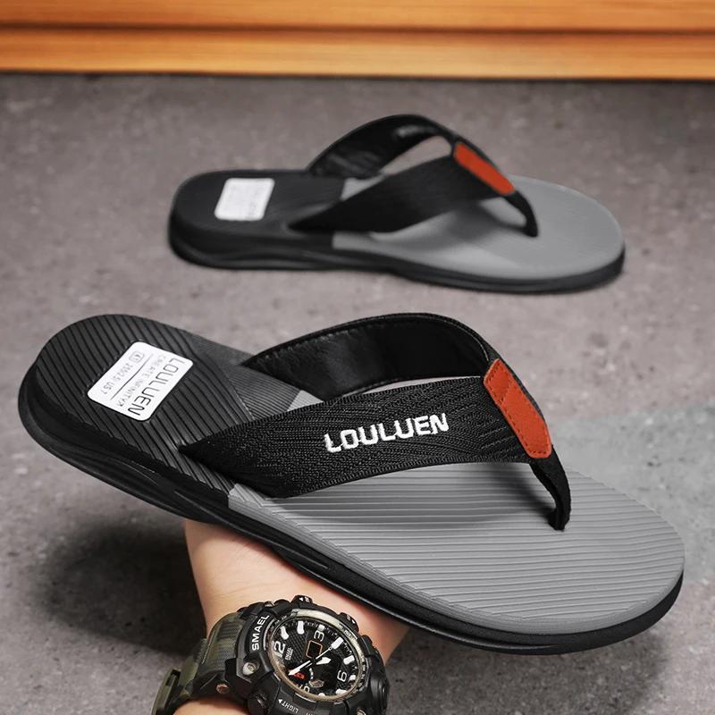 New Men Slippers Summer Ankle Wrap Shoes Slip-resistant Slide SandalsSummer Male Slippers Beach Water Shoes Zapatillas Hombre