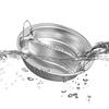 Deep Round Divided Food Pan Chafing Dish Stainless Steel Steam