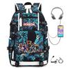 Cartoon Game Merchandise With Usb Hiking Bag College Students Outdoor Travel Large Capacity Backpack Bag