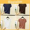 T-shirt in Modal Traspirante da Donna con Tessuto Traspirante e Vestibilità Larga per Uso Casual