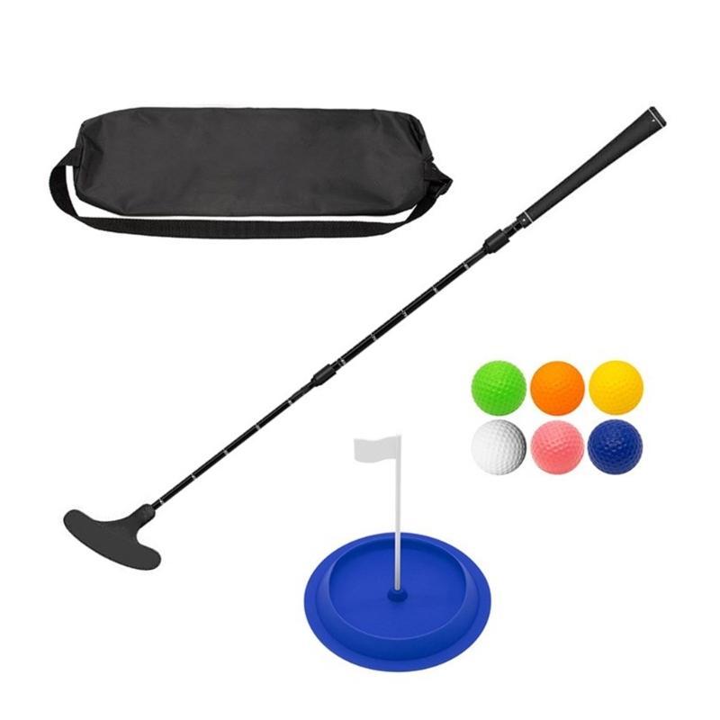 Two Way Golfs Putters with Golfs Ball&Putting Disc Adjustable Length Kids Putters