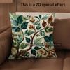 2D Floral Leaf Pattern Decorative Cushion Covers Pattern Cushion Cover Suitable For Sofa Bedroom Car Pillow Cover