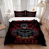 Custom Textile Batman Moon Bedding 3 Piece Set HD Print Duvet Cover Pillowcases for Teens Adult Bedroom Decoration