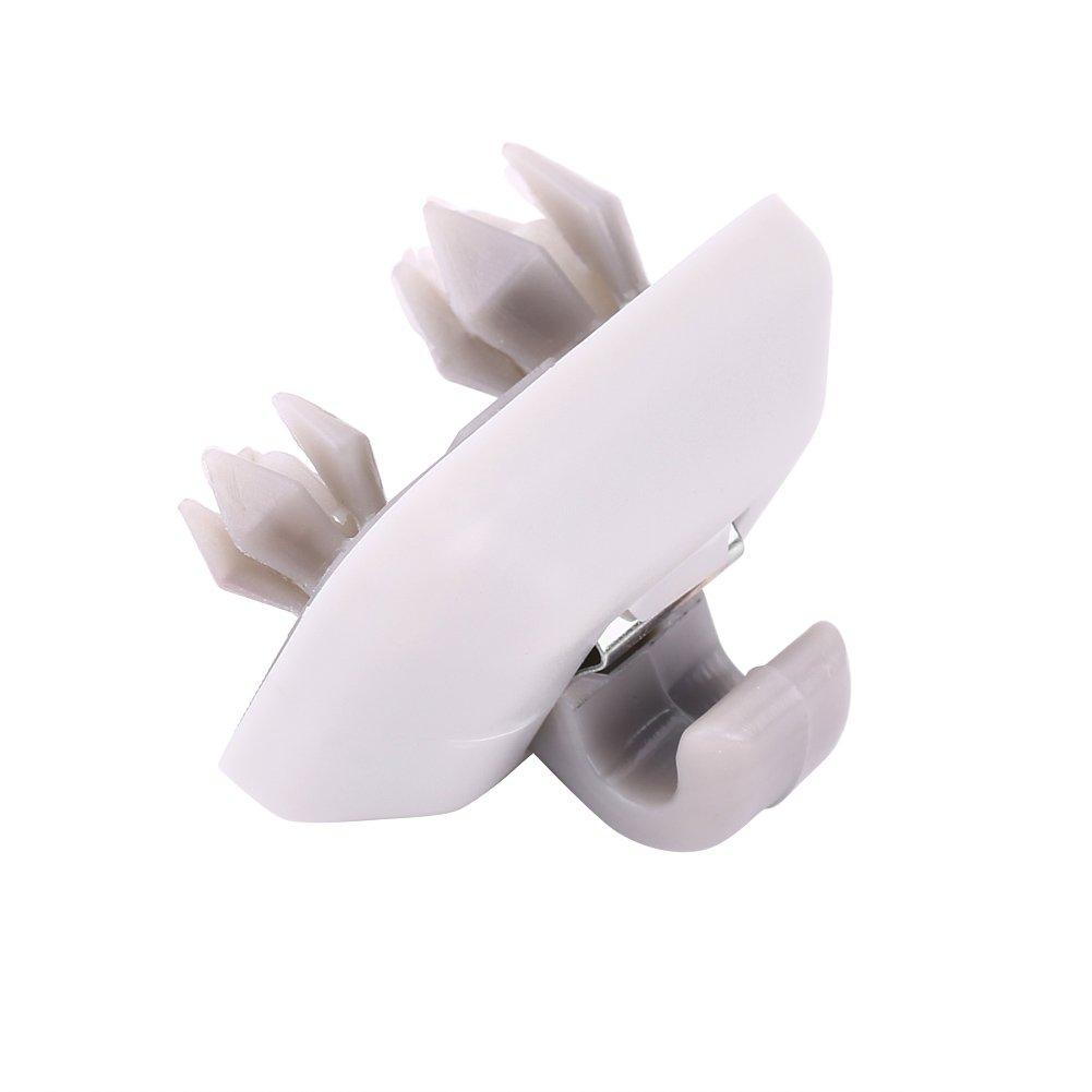 EBTOOLS Car Front Sun Visor Clip 8E0857562A Sun Visor Buckle Plastic Interior Sun Visor