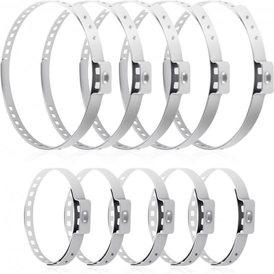 

10PCS CV Boot Clamps Kit,Stainless Steel CV Axle Boot Clamp Tool,Adjustable CV Boot Banding Tool for Car Accessories Replacement