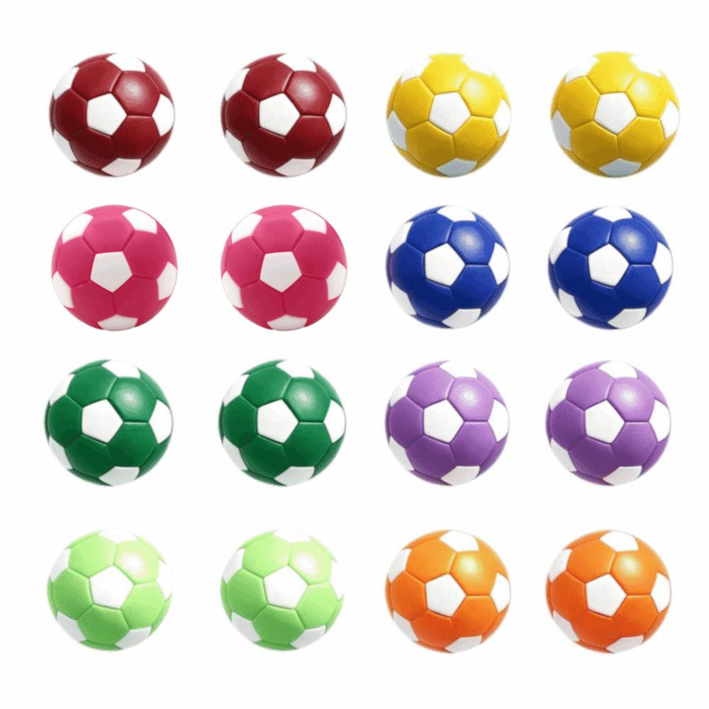 16PCS Soccer Ball Table Soccer Balls Multicolor Replacement Football Balls Tabletop Game 16PCS