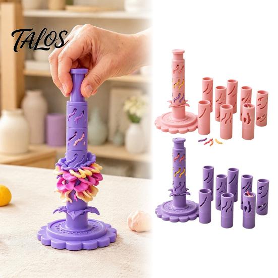 Handmade Floral Jewelry Supplies Modular Clay Flower Maker, Polymer Shaper with 9 Shaping Layered Cutter Sleeves, Reusable Press for Projects,