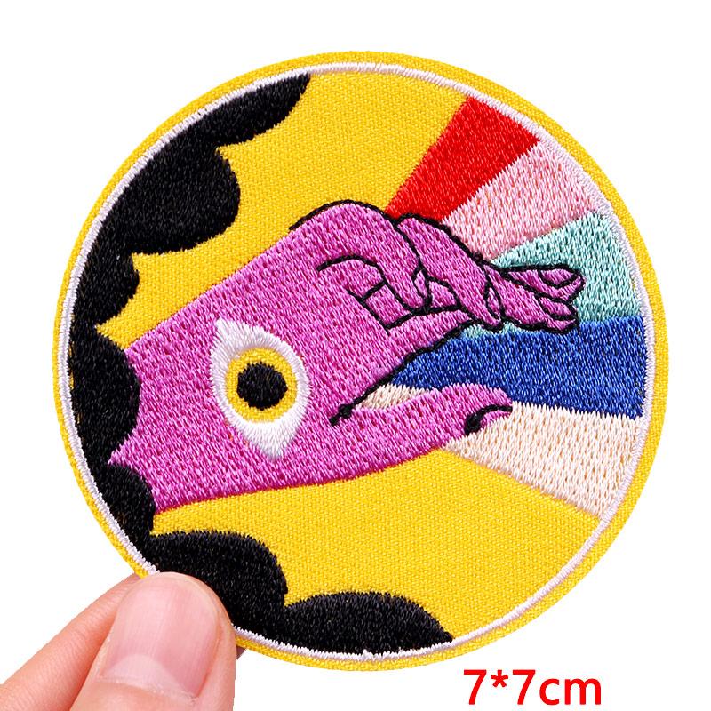 Jackets Diy Cartoon Patch Letter Embroidery Patch Iron On Patches For Clothing Thermoadhesive Patches On Clothes Sew Stickers