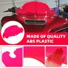 Rotes 9" Motorrad Wellen Windschild Verkleidung Windabweiser Für Harley Road Glide Ultra Custom FLTRU FLTR FLTRX 14-23
