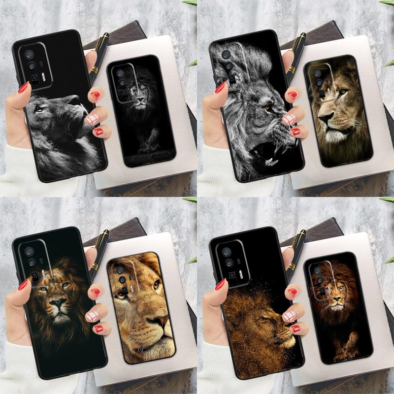 King Of The Jungle Lion Case For Xiaomi 14T Pro 13T 12T 11T 13 14 Ultra POCO X6 F6 Pro M6 X3 X5 M5s F3 F5 Cover