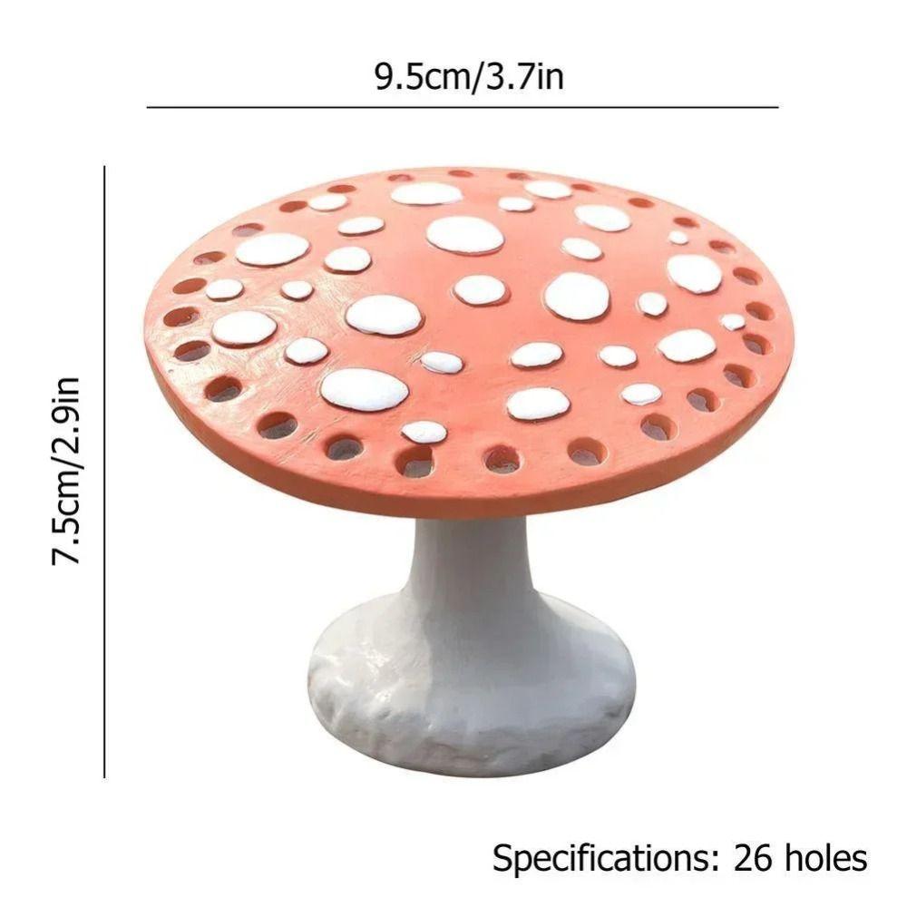 Handicraft Mushroom Earring Holder Resin Earrings Storage Rack  Jewelry Necklace