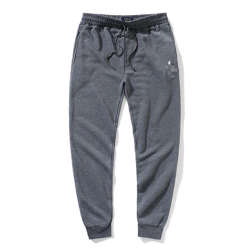 Ralph Casual Men's Little Horse Embroidered Pullover: Solid Color Long Sleeve Hoodie Sweatshirt