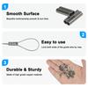 300Pcs/Box Fishing Crimp Sleeves Kit Double Barrel Crimp Sleeves Copper Crimping Sleeves Tubes Fishing Line Connector Tackle Quality