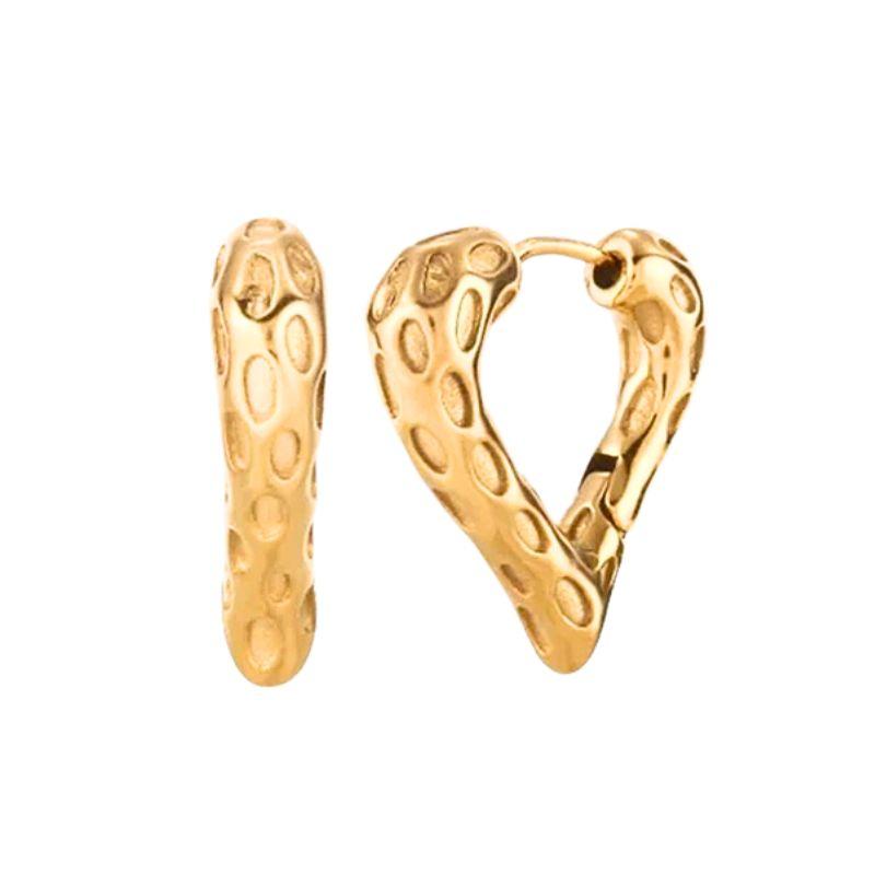 925 Silver Ear Needle Exquisite Heart Pendant Hoop Earrings Fashion Geometric Zircon Stud Earrings Women's Fine Jewelry