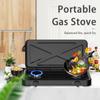 Two Burner Gas Stove Portable Camping Gas Stove Burner Foldable Brazier Camping Hiking Supplies Equipment Outdoor Accessories