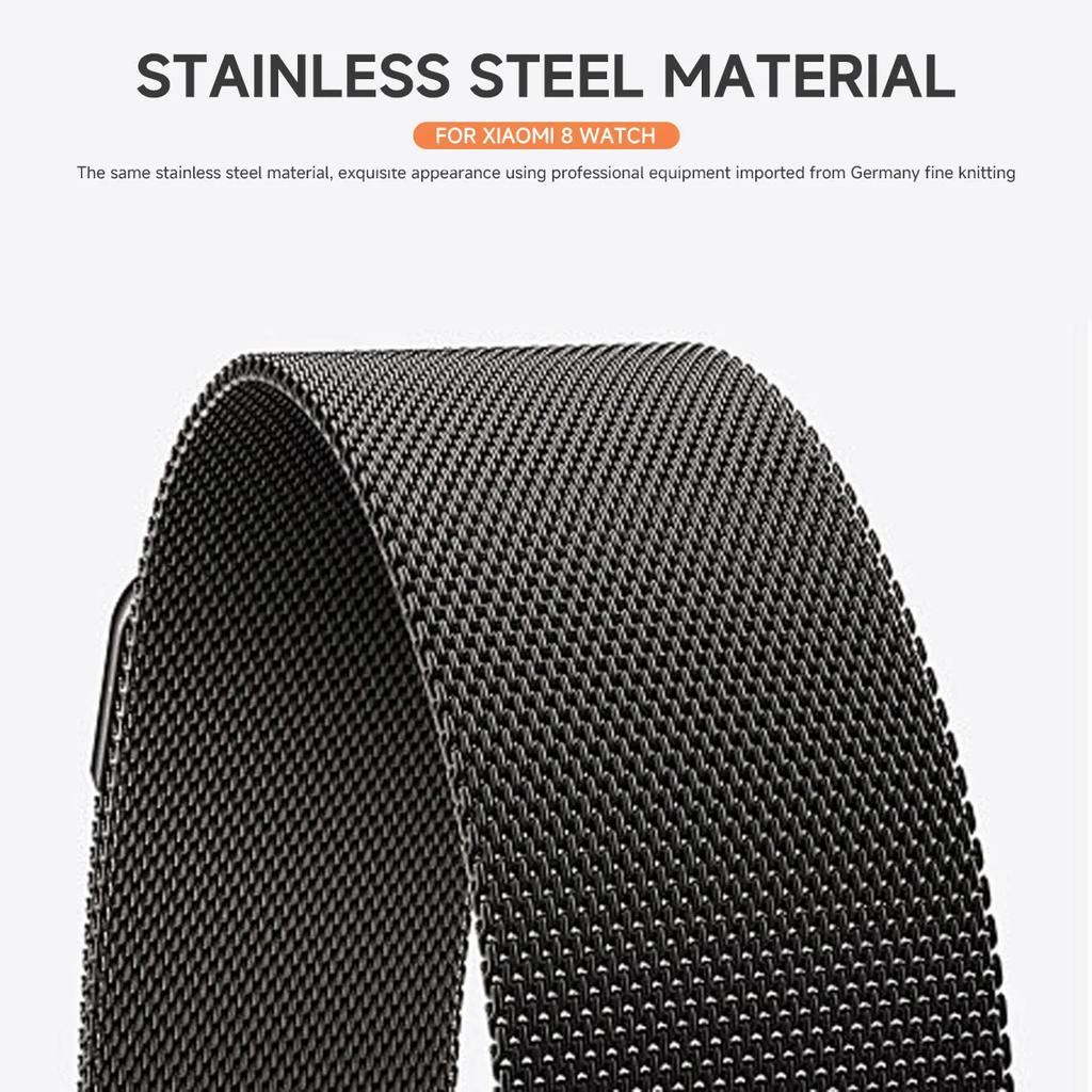 Milanese Loop Band For Redmi Watch 5 4 Bracelet For Xiaomi Mi Band 9pro/8pro Wristband Replacement Metal Strap Accessories
