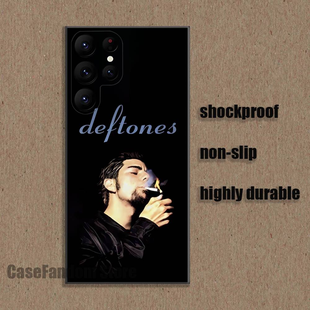 

Band d-Deftones Shockproof Phone Case For Samsung S26,S25,S24,S21,S22,S23,S30,Ultra,S20,Plus,Fe,Lite,5G Black Cover Samsung S26Plus