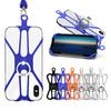 2 In 1 Universal Silicone Neck Strap Mobile Phone Rope Lanyard Ring Holder