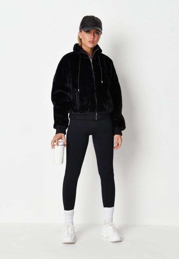 Kurtka Czarna Dla Niskich Missguided 38 P0/Tx3*