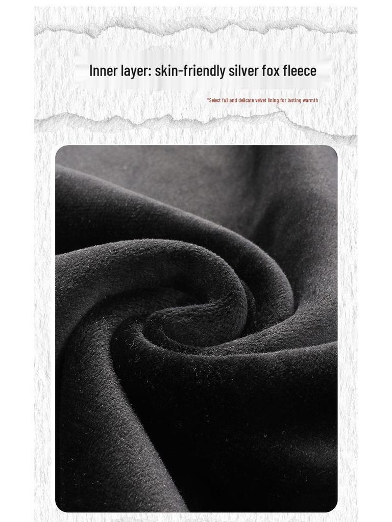 Men's American Retro Fleece-Lined Hoodie, Autumn/Winter 2025 Heavyweight Trendy Outerwear.