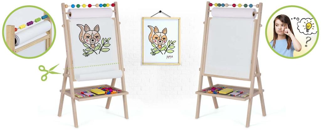 Ricokids Magnetic Chalkboard Rotating Board