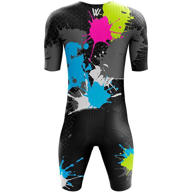 Mens Quick-Dry Triathlon Cycling Bodysuit Road Bike Racing Endurance Training