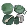 Plastic Bento Box Blue/Green/Pink/White Portable Lunch Box Lunch Box with Cutlery  Office Worker