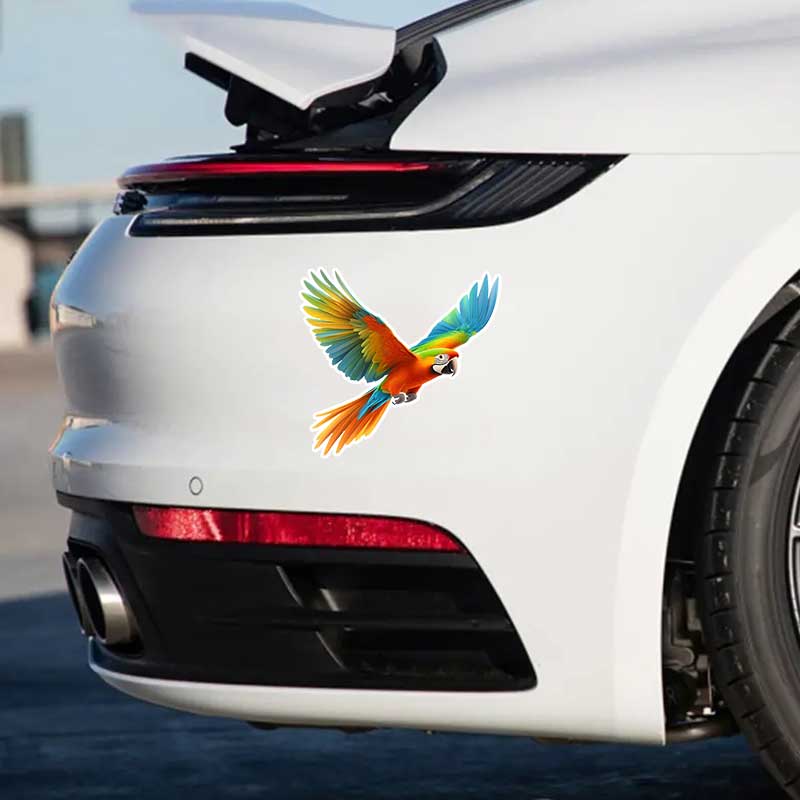 Car Stickers Colorful Parrot Animal Waterproof Styling Automobiles Motorcycle Exterior Accessories Vinyl Decals TM313