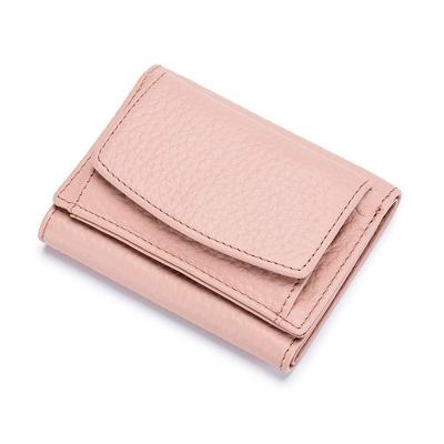 Yocipa Genuine Leather Mini Wallet for Women, RFID-Skimming Protection, Compact, Thin, with Coin Purse, Popular Tri-Fold Wallet for Men,