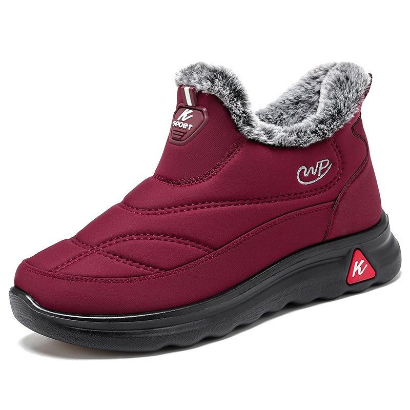 Cotton shoes winter warm snow boots men and women one-pedal cotton boots piled thickened high-top warm boots