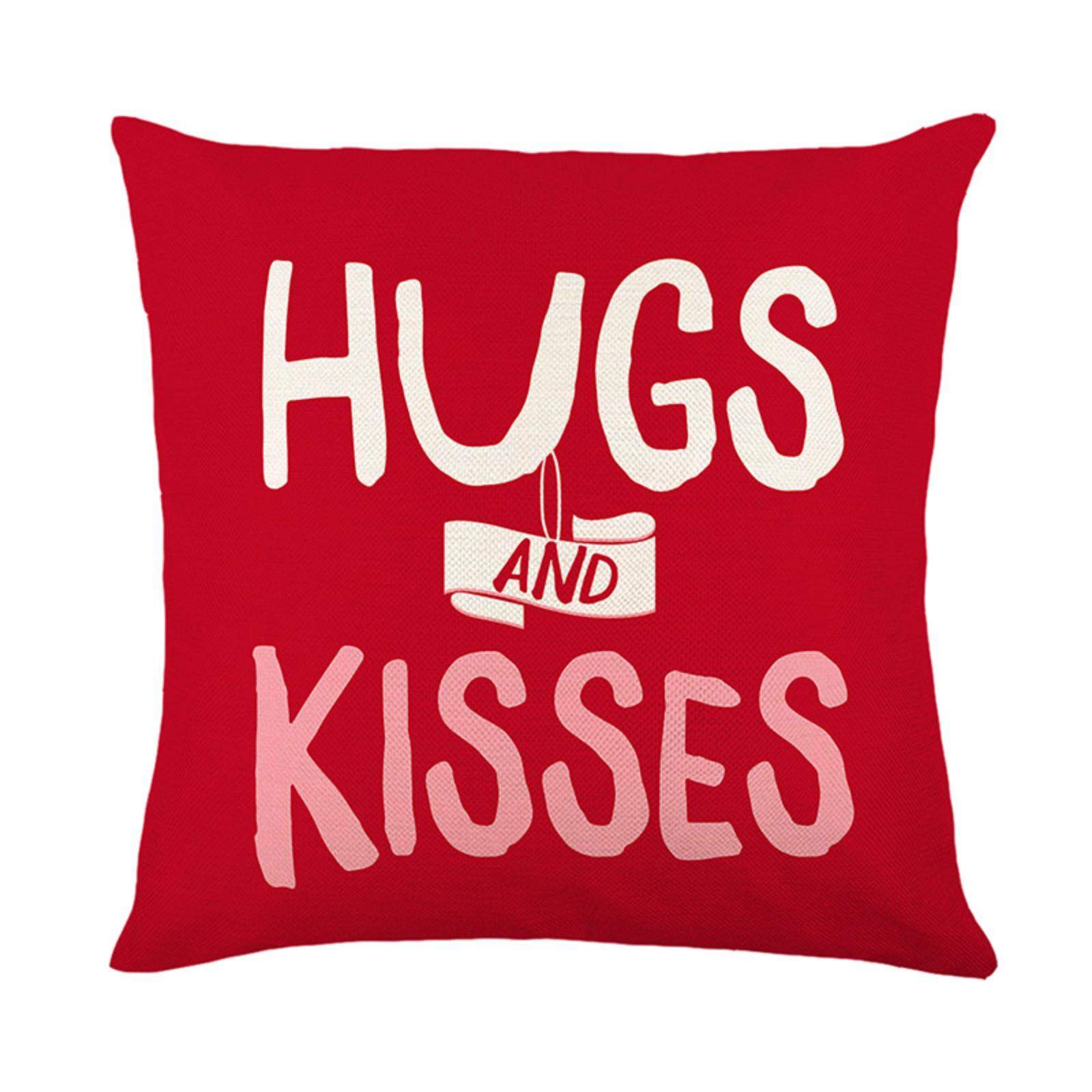 Valentine S Day Red Festive Printing Pillowcase Living Room Sofa Decoration Cushion New Year S Holiday Bedroom Pillow One Size 719₽