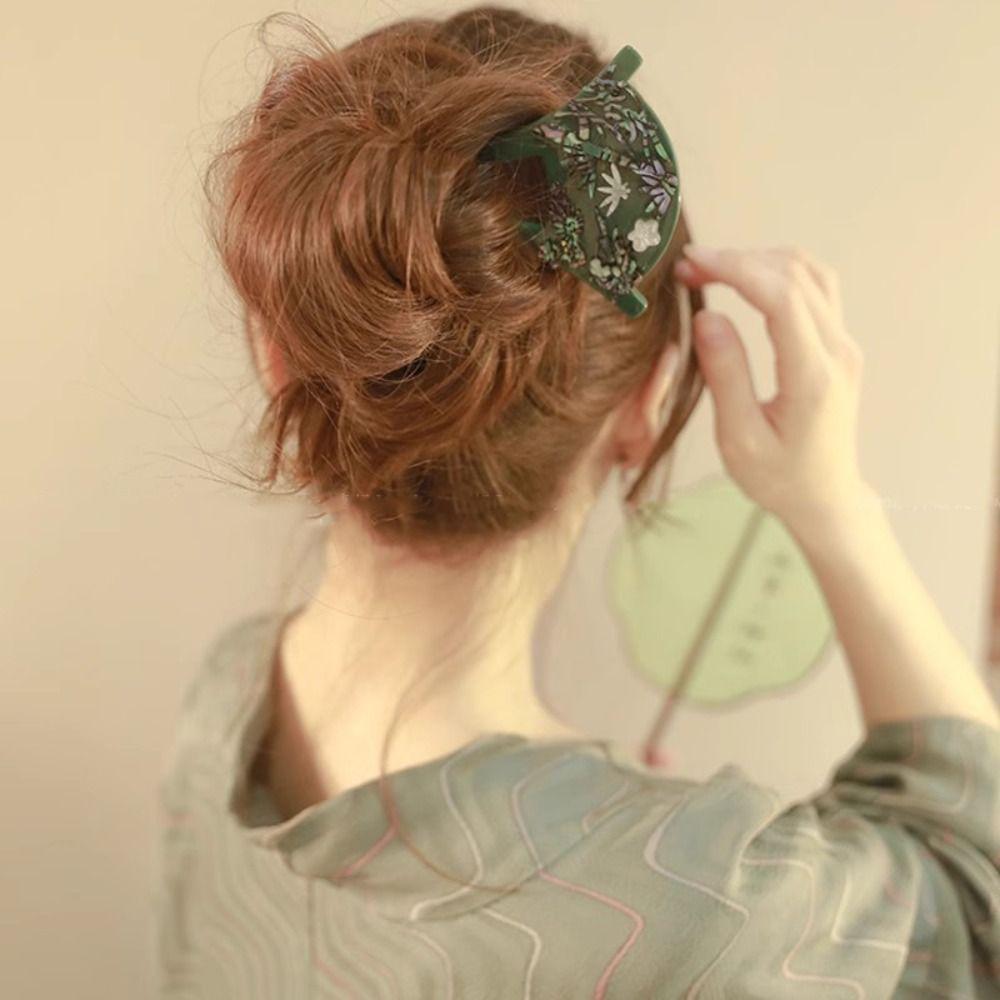 

Chinese Style U Shape Hairpin Ancient Style Hanfu Headwear Hair Sticks for Long Hair чорний