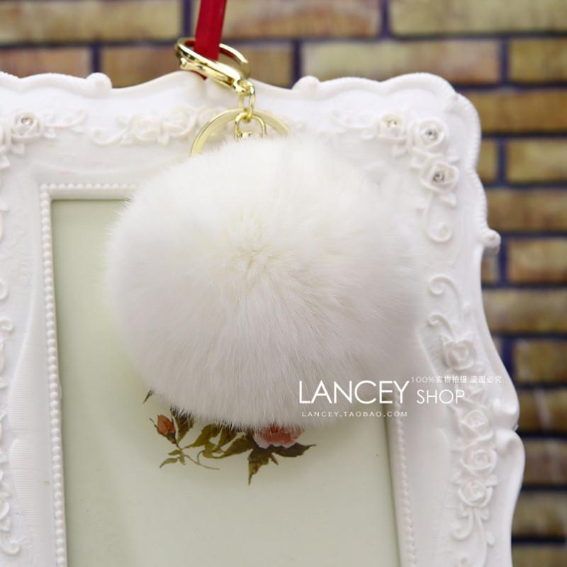 Rabbit Delightful Fur Keychain For Women Awesome Gift Idea With Beautiful Color Available Options