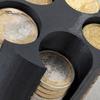Cylindrical Coin Dispenser 3D Printed Universal Holder, Large Capacity Holder for Car, Portable Car Individual Slot Keeper Change Rotating Organizer,