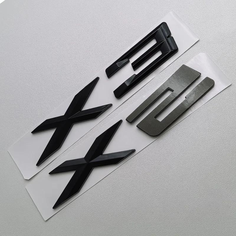 3D ABS Black Silver for BMW X3 X1 X6 X5 GT Trunk Sticker Logo Emblem Letters Car Trunk Badge Sticker Ye2