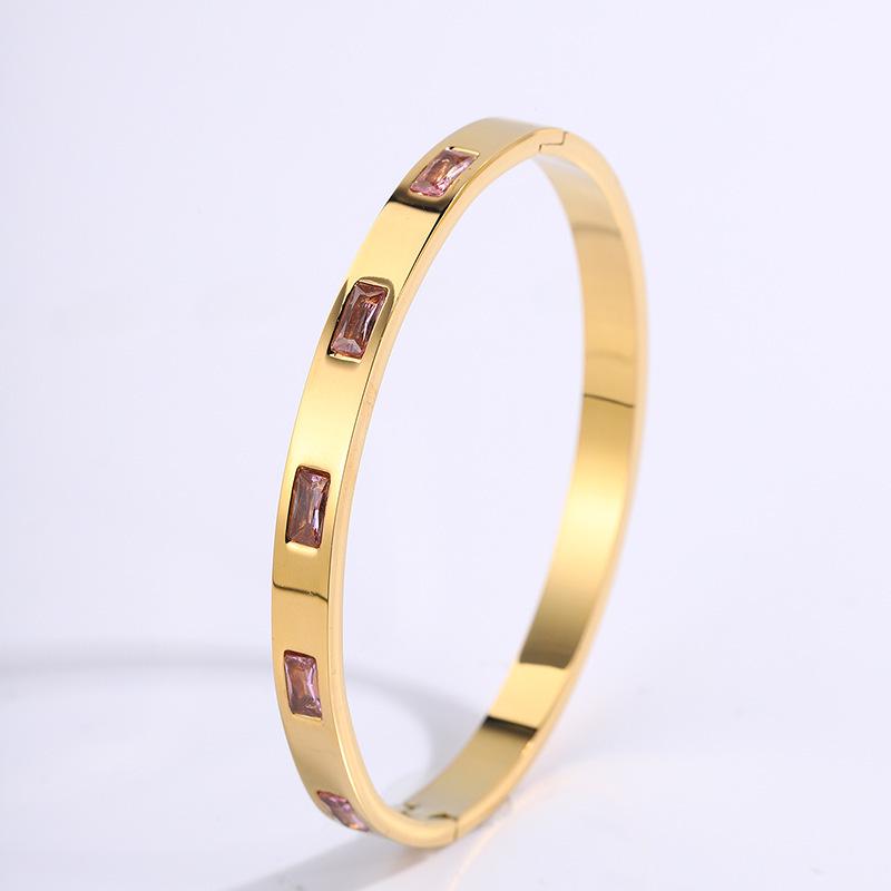 Starry Sky Silver Titanium Steel Bracelet for Women - High-End, Versatile, Full Diamond, Non-Fading Fashion Accessory