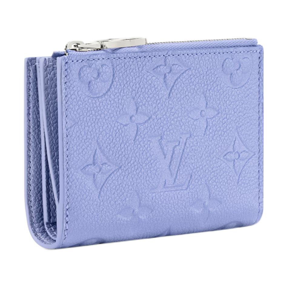 Louis Vuitton Lisa Geldbörse Blue Frost Monogramm Geprägt Empreinte Rindsleder Damen Geldbörsen M26518