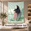 Tapestry Custom Name Text, Wall Hanging Tapestry Home Room DecorSpirited Away