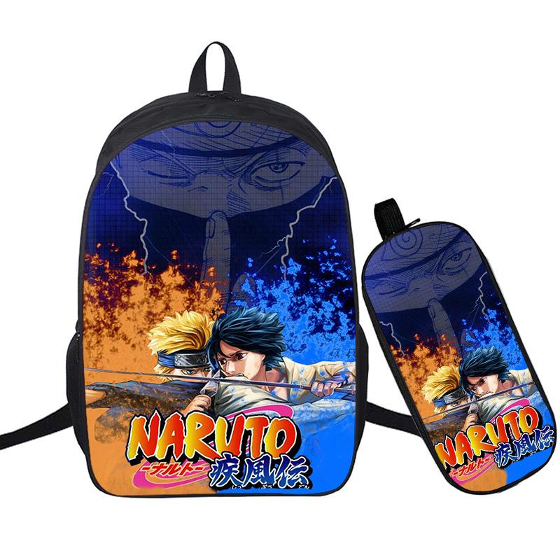 Riman 3D Digital Printing Backpack Two-piece Set Full-color Backpack Student Schoolbag