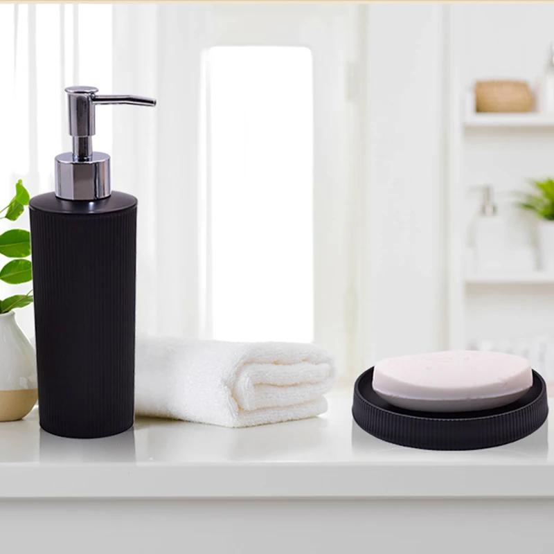 7Pcs/Set Bathroom Accessories Washing Tools Bottle Shampoo Plastic Toiletries Bathroom Hotel Bathroom Storage And Toiletry Set