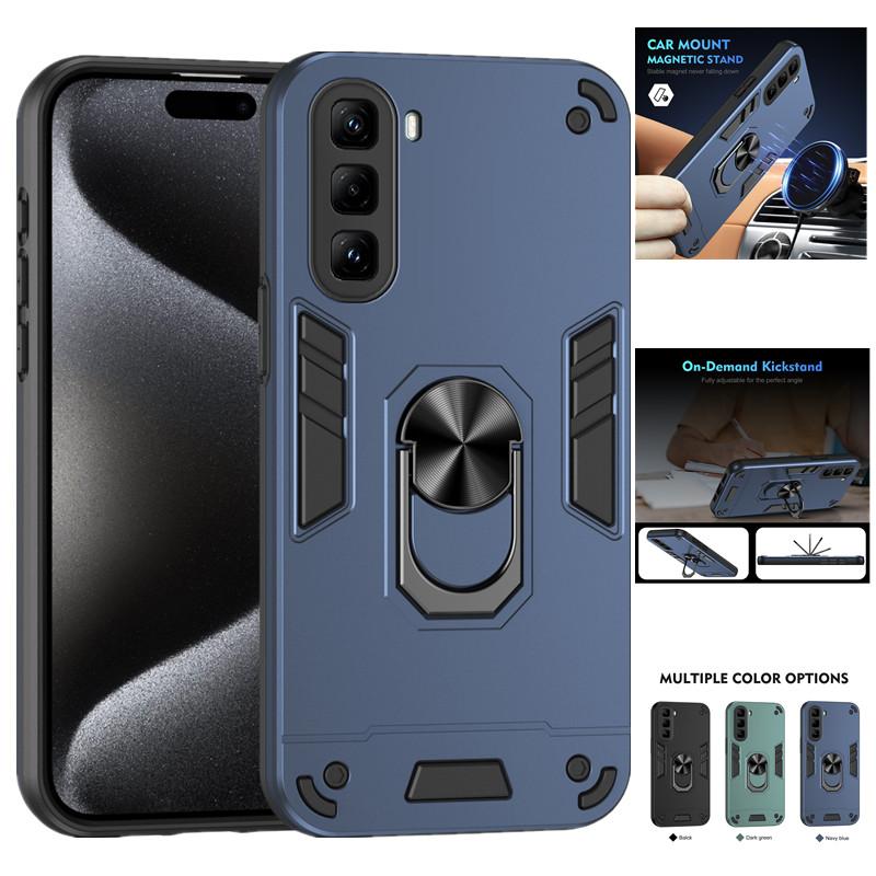 

Military Armor Shockproof Case for Infinix Hot 50 Pro 4G Pro+ Plus Hot 50i Protective Cover Ring Stand Holder Fundas Coque Infinix Hot 50 4G зелений