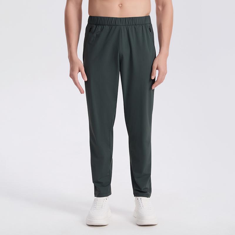 Ice Silk Men s Quick-Dry Running Sports Pants - Cool, Casual, and Fitness-Ready M темно-зеленого