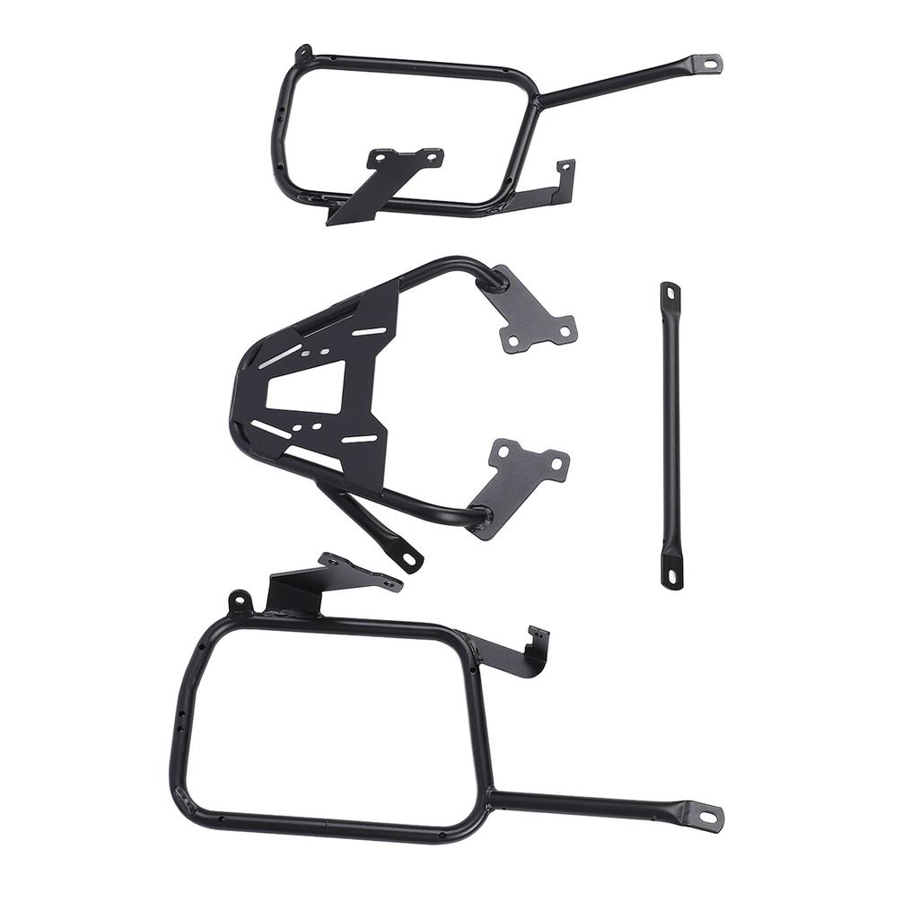 Motorrad Seitenkofferträger Kohlenstoffstahl Stabile Struktur Aufbewahrungstasche Rahmen Halter für