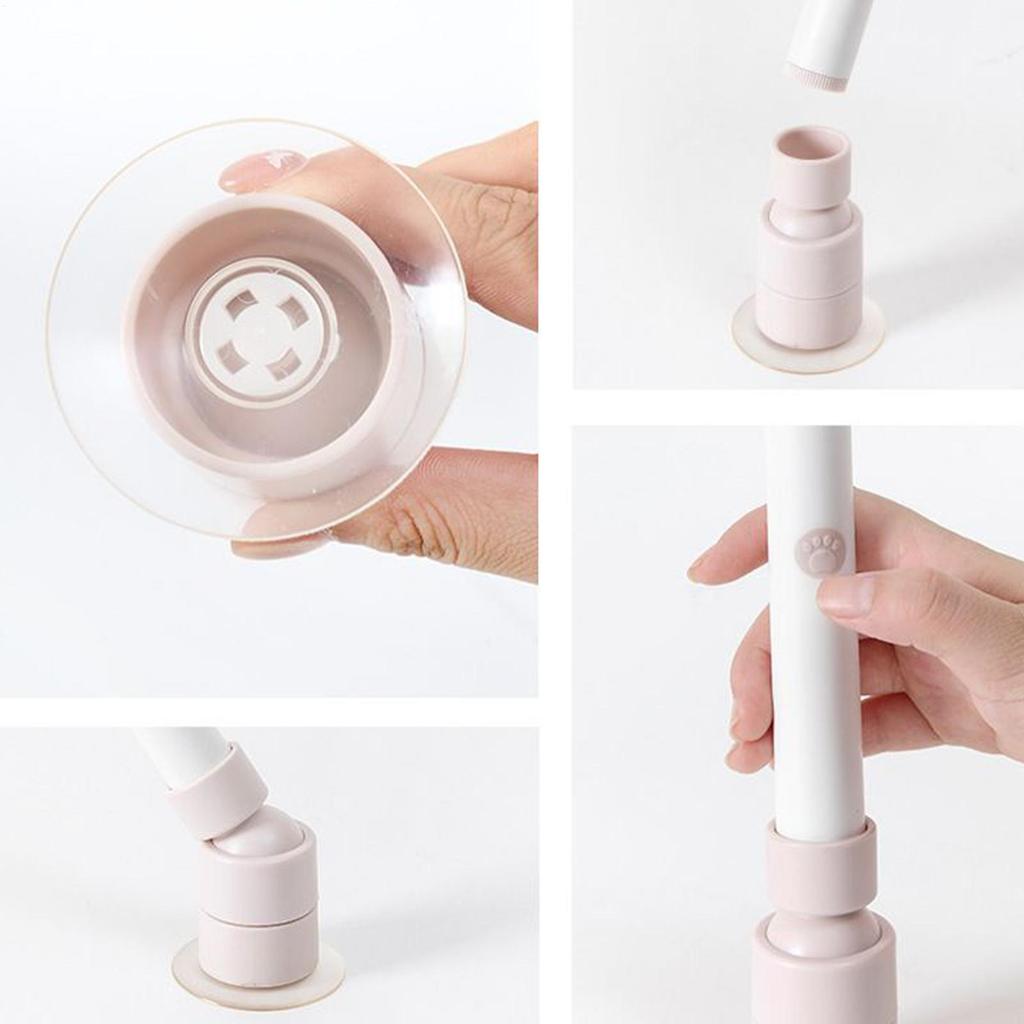Electric Cat Toy Interactive Suction Cup Stimulating Automatic Electronic Toy Wand for Small Medium Kitten Home Apartment Play