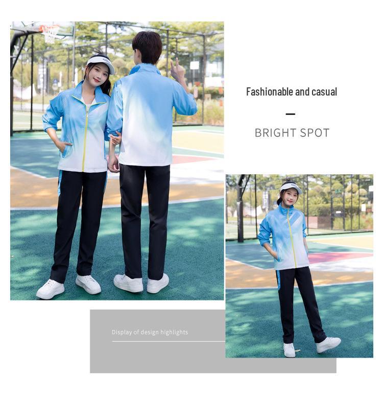 Unisex Spring-Autumn Sportswear Set: Student & Coach Casual Team Uniform
