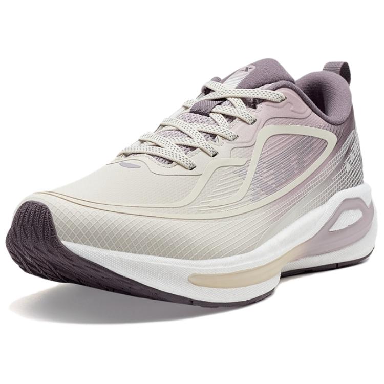 Tebu Xing Yao Fashion Simple Shock Absorption Non-Slip Low-Top Casual Running Shoes Women sneaker Gray Purple 976418110071