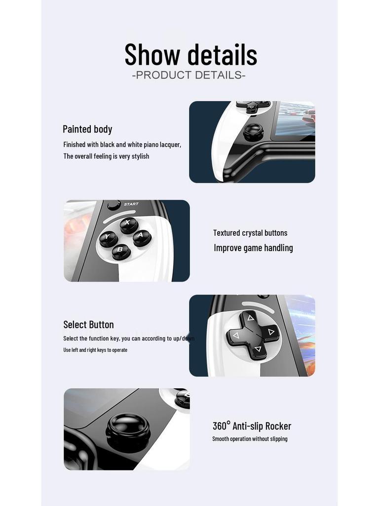 Dual Joystick Nostalgic Retro Handheld Game Console - PSP x95 with 1-inch HD Screen