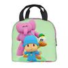 Pocoyoes Cartoon Comdy Accessories Insulated Lunch Bag For School Food Box Portable Thermal Cooler Lunch Boxes